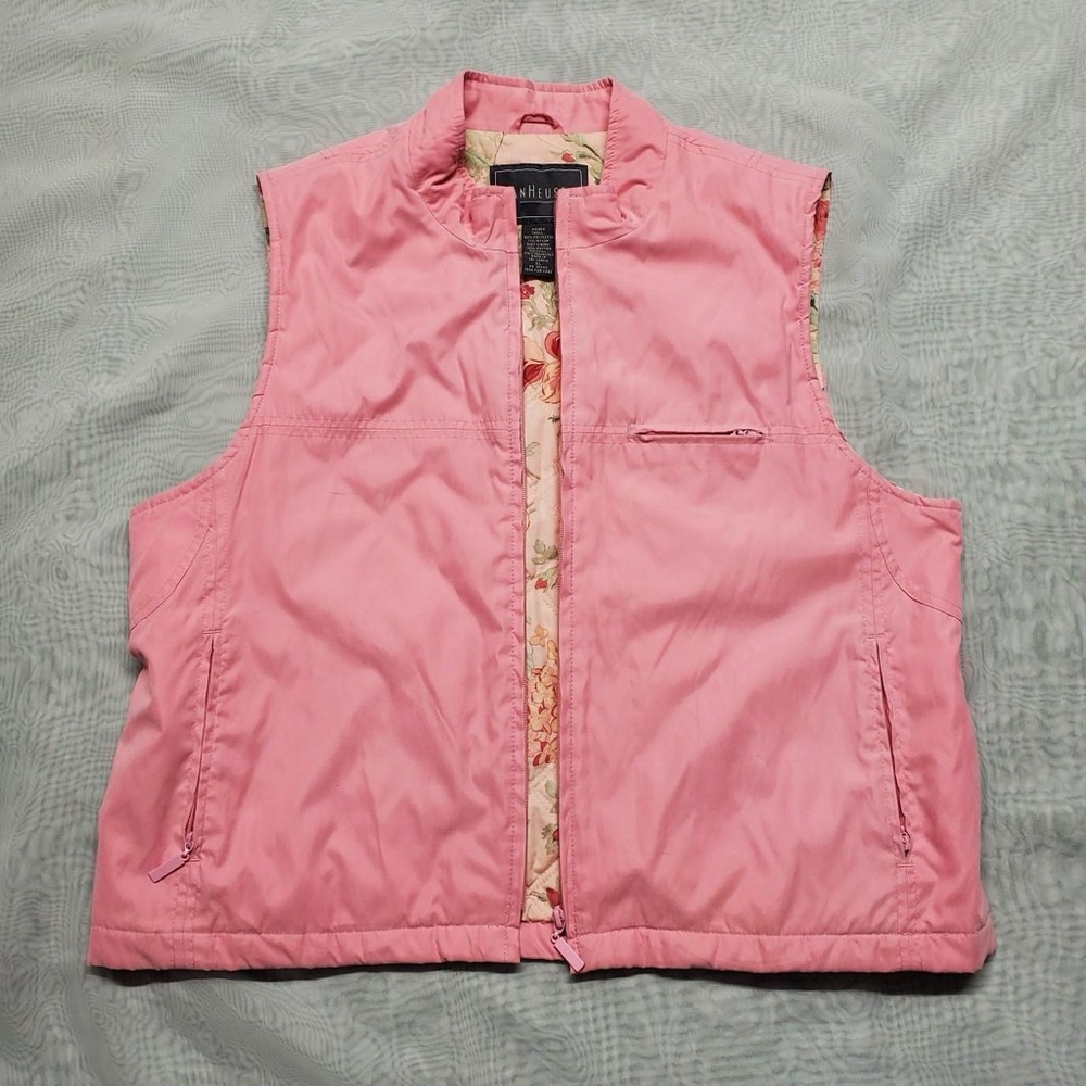 Van Heusen Pink Zip-Up Vest